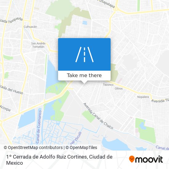 1º Cerrada de Adolfo Ruiz Cortines map