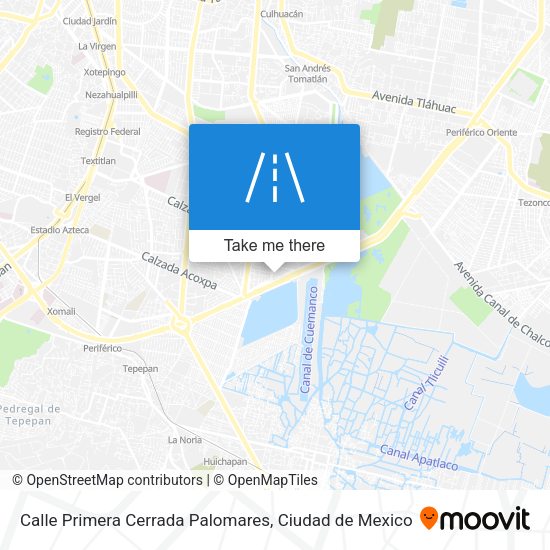 Mapa de Calle Primera Cerrada Palomares