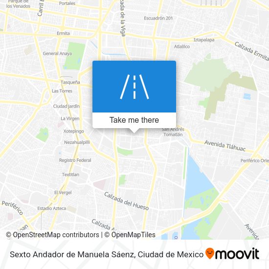 Mapa de Sexto Andador de Manuela Sáenz