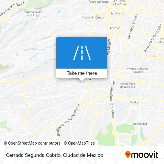 Cerrada Segunda Cabrio map