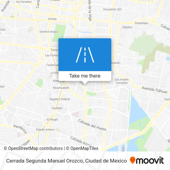 Cerrada Segunda Manuel Orozco map