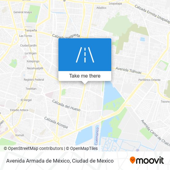 Avenida Armada de México map