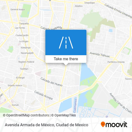 Mapa de Avenida Armada de México