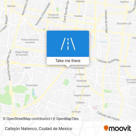Mapa de Callejón Natenco