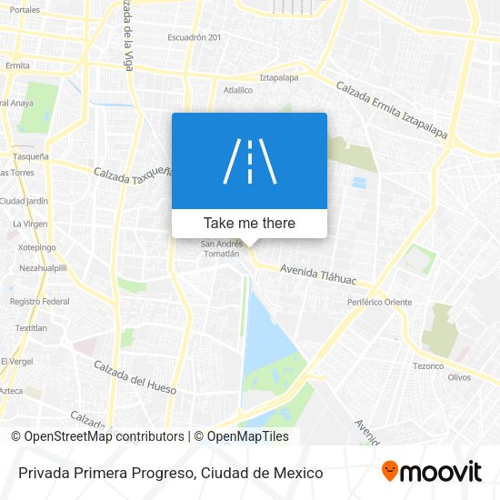 Privada Primera Progreso map