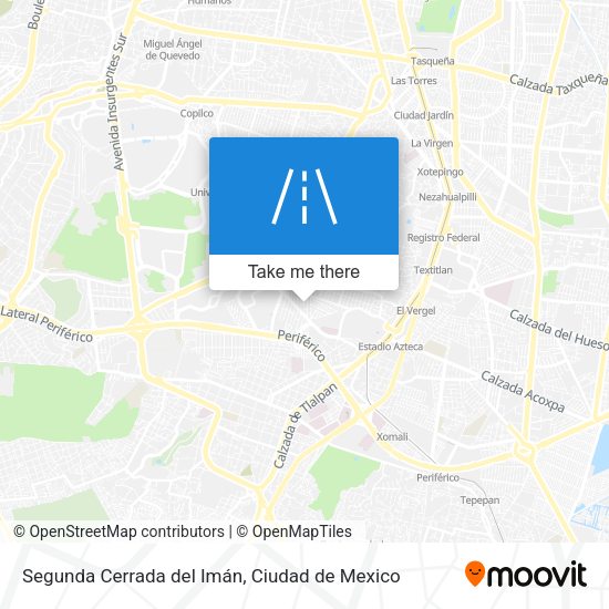 Segunda Cerrada del Imán map