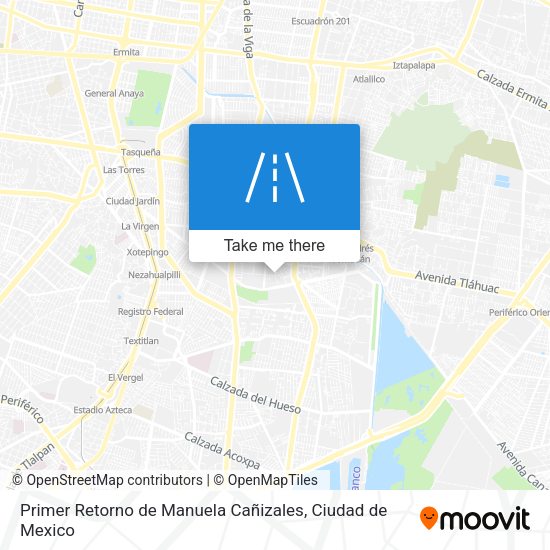 Mapa de Primer Retorno de Manuela Cañizales