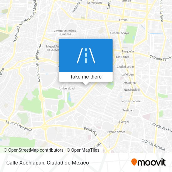 Calle Xochiapan map
