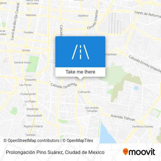 Prolongación Pino Suárez map