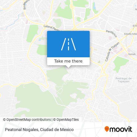 Mapa de Peatonal Nogales