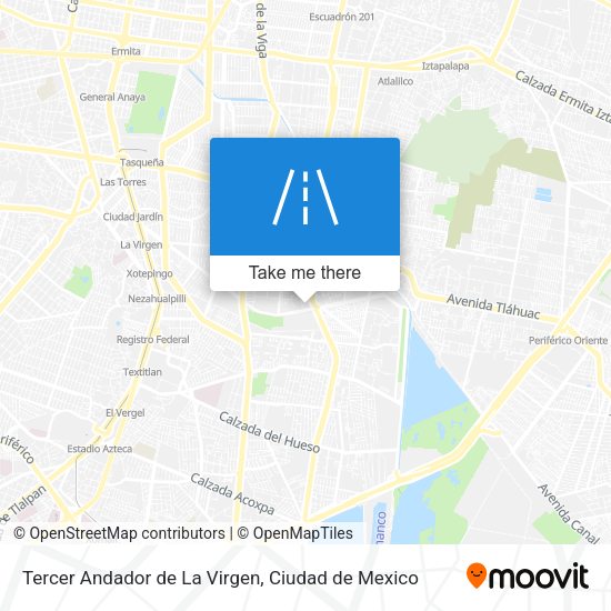Mapa de Tercer Andador de La Virgen