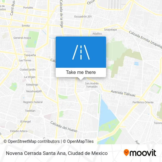 Novena Cerrada Santa Ana map