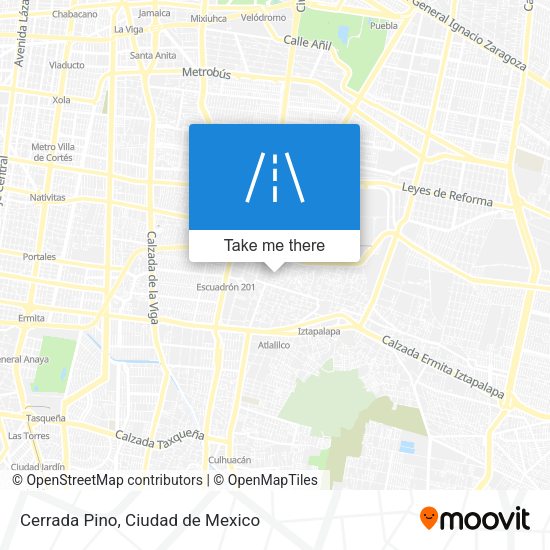 Mapa de Cerrada Pino