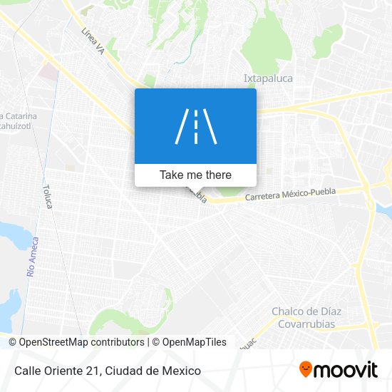 Mapa de Calle Oriente 21