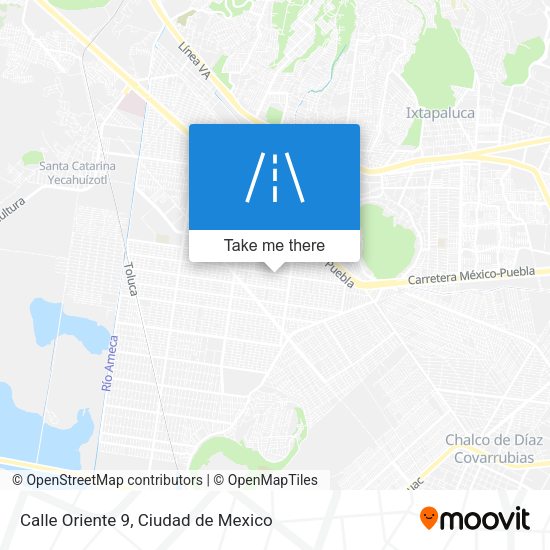 Calle Oriente 9 map