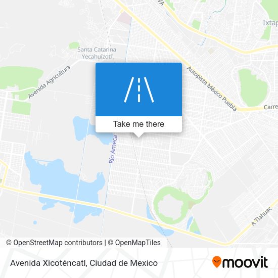 Avenida Xicoténcatl map