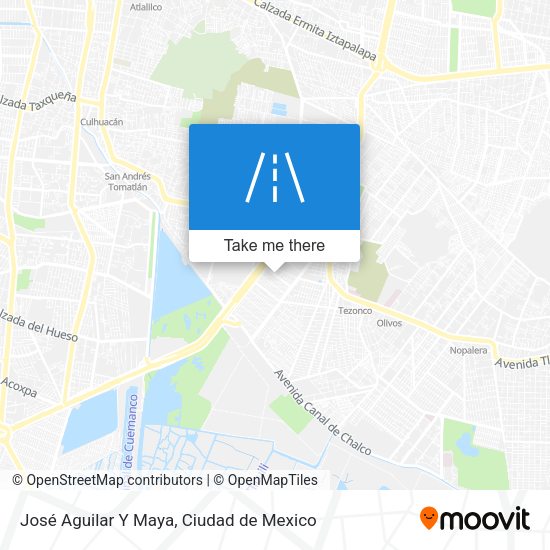 José Aguilar Y Maya map
