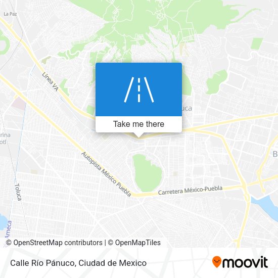 Calle Río Pánuco map