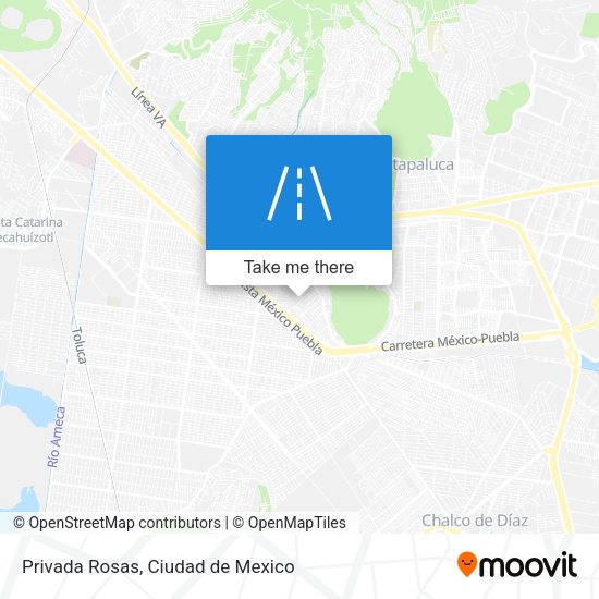 Privada Rosas map