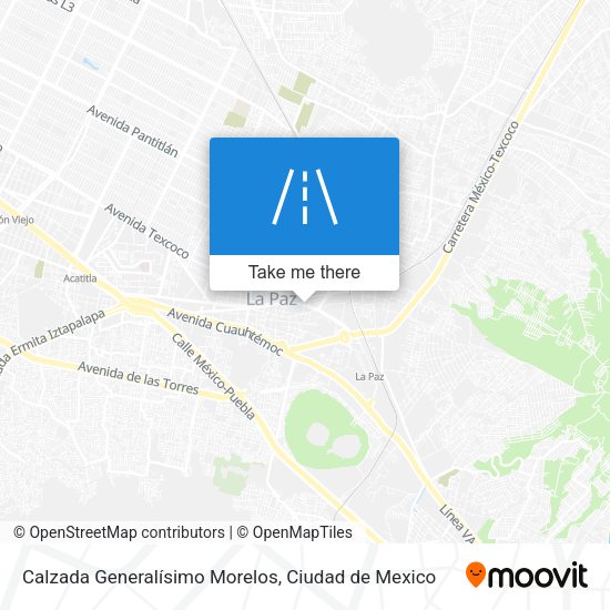 Mapa de Calzada Generalísimo Morelos