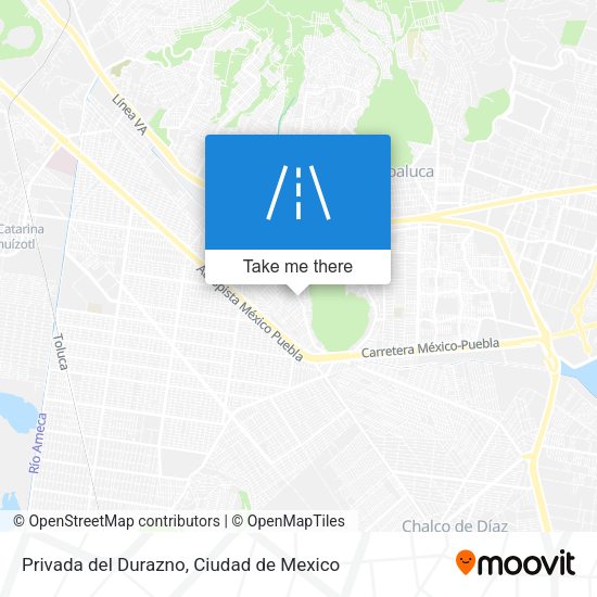 Mapa de Privada del Durazno
