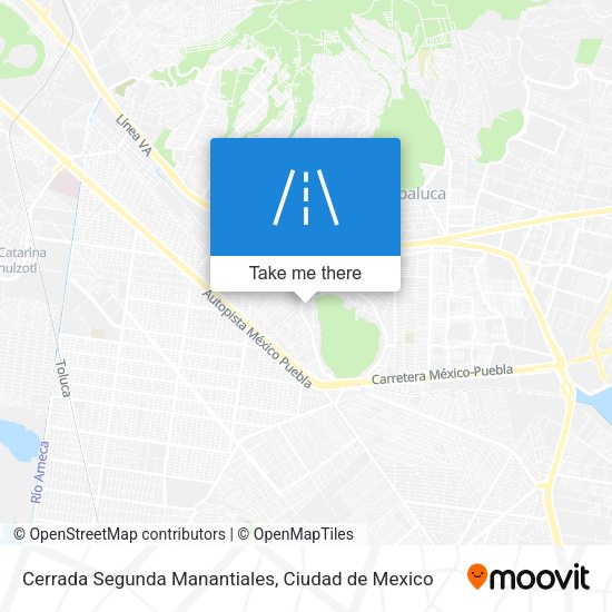 Cerrada Segunda Manantiales map