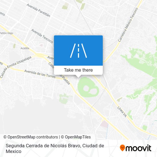 Mapa de Segunda Cerrada de Nicolás Bravo