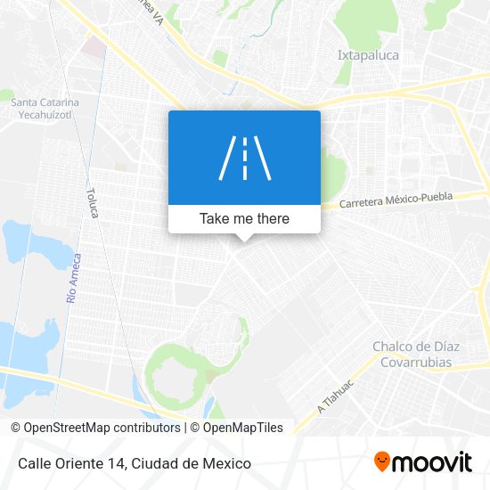 Mapa de Calle Oriente 14