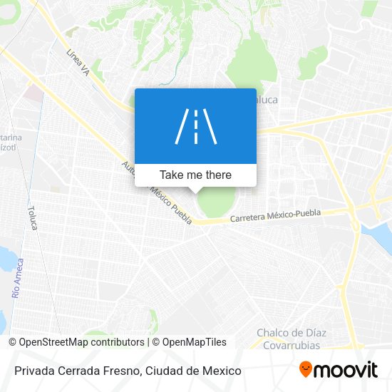 Mapa de Privada Cerrada Fresno