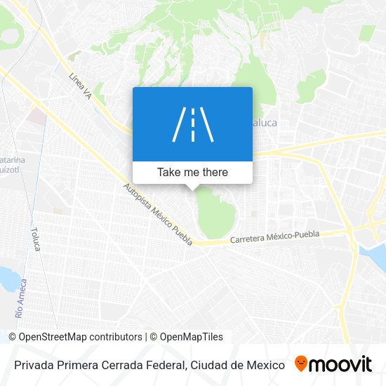 Privada Primera Cerrada Federal map