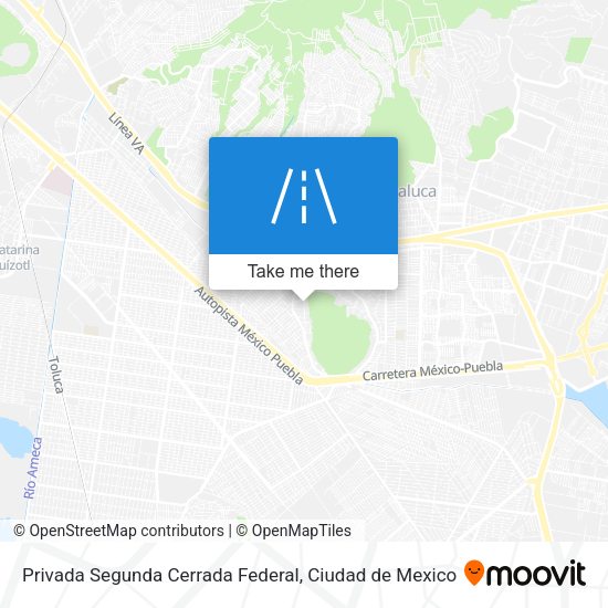 Mapa de Privada Segunda Cerrada Federal