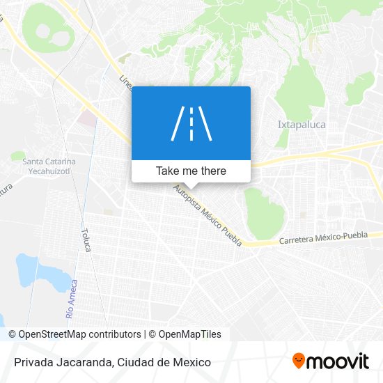 Privada Jacaranda map