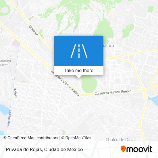Privada de Rojas map