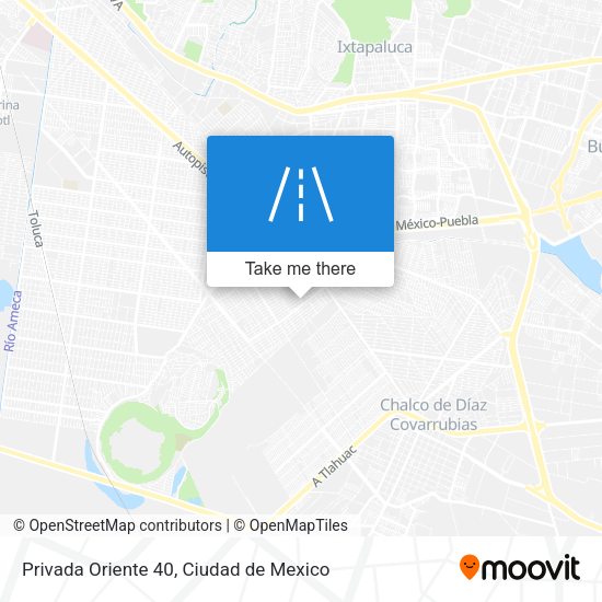 Privada Oriente 40 map