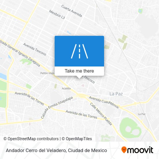 Andador Cerro del Veladero map