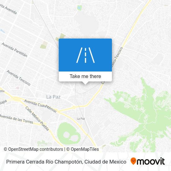 Primera Cerrada Río Champotón map
