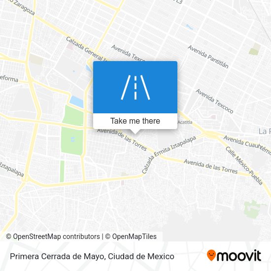 Mapa de Primera Cerrada de Mayo