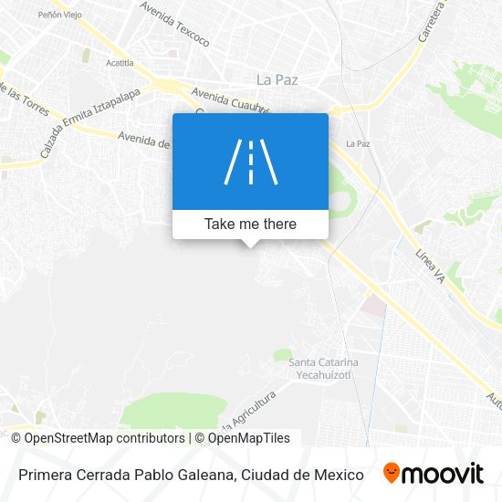 Primera Cerrada Pablo Galeana map