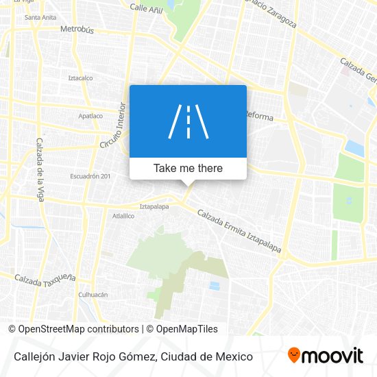 Mapa de Callejón Javier Rojo Gómez