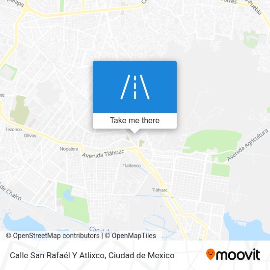 Mapa de Calle San Rafaél Y Atlixco
