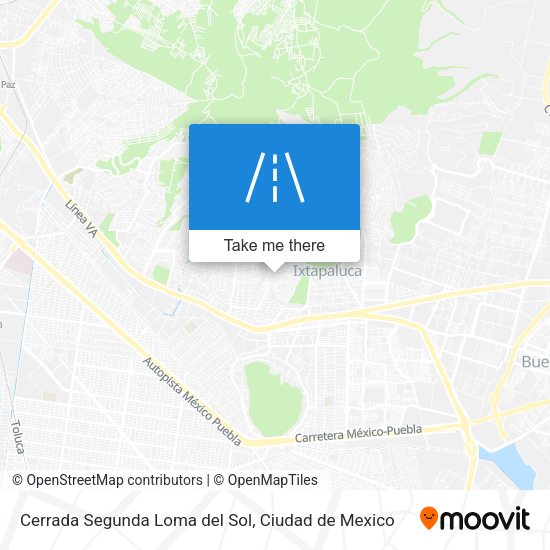 Mapa de Cerrada Segunda Loma del Sol