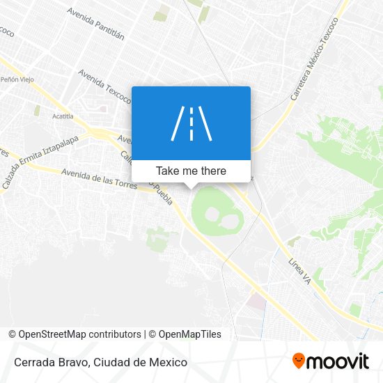 Cerrada Bravo map
