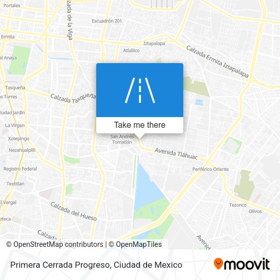 Primera Cerrada Progreso map