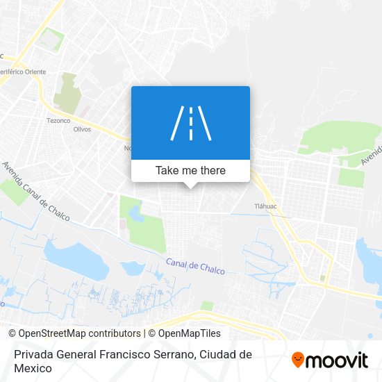Mapa de Privada General Francisco Serrano