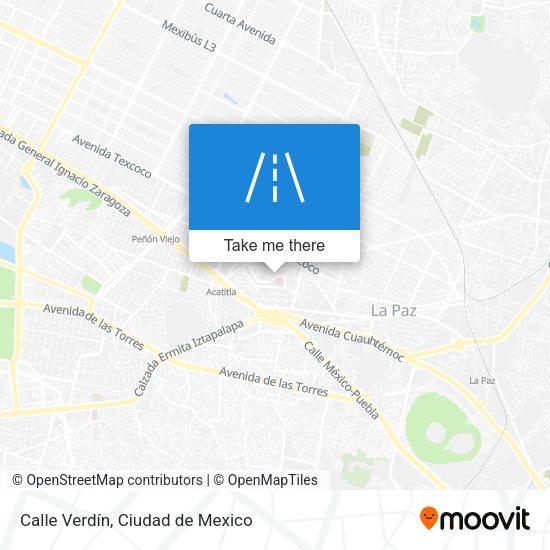 Calle Verdín map