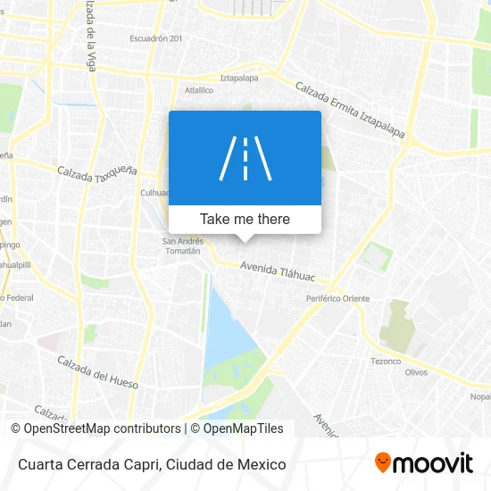 Cuarta Cerrada Capri map