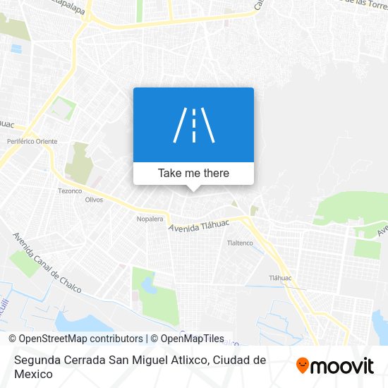 Segunda Cerrada San Miguel Atlixco map