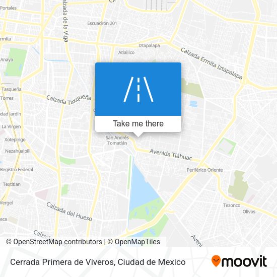 Cerrada Primera de Viveros map