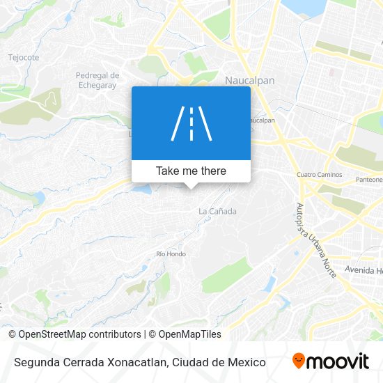 Mapa de Segunda Cerrada Xonacatlan