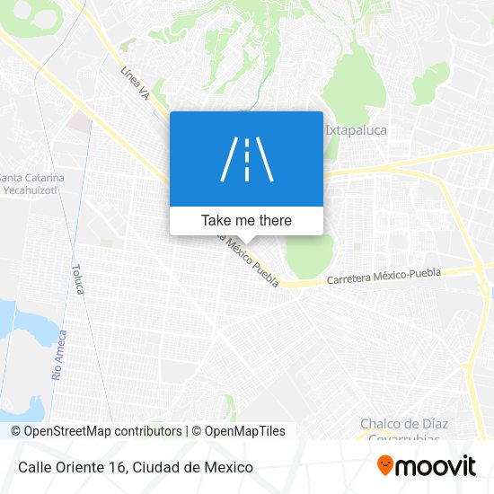Mapa de Calle Oriente 16